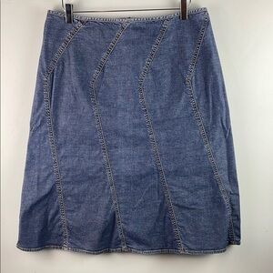 Susan Bristol Denim A-Line Skirt Size 14
